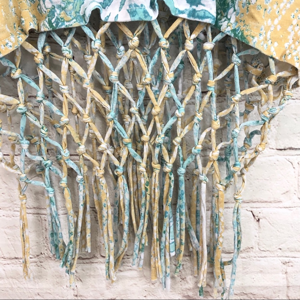 Staring at Stars tank top style netted fringe swimsuit coverup - Picture 3 of 10